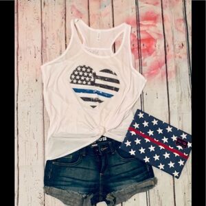 Thin blue line tanks 🖤💙